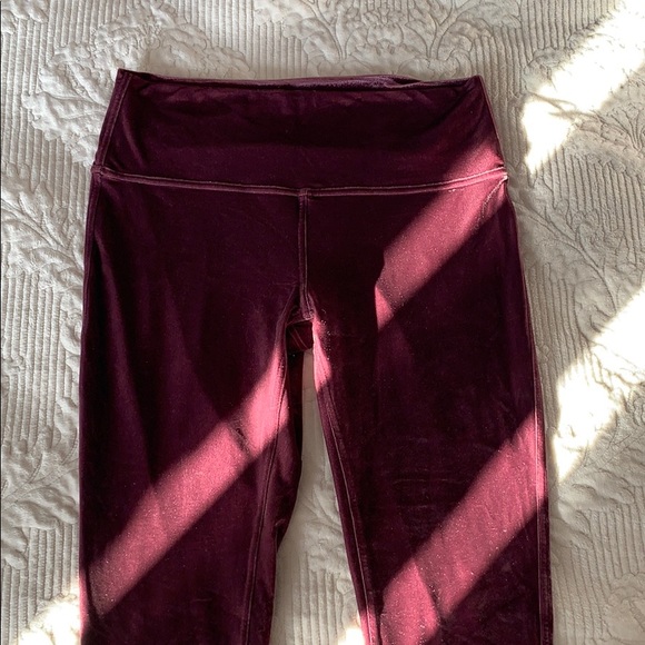 Lululemon crushed velvet align leggings - Picture 1 of 7